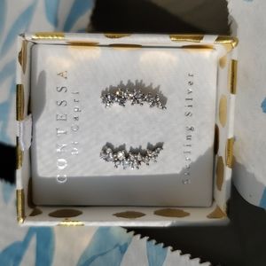 Sterling silver crawler earrings by Contesa Di Capri NWT